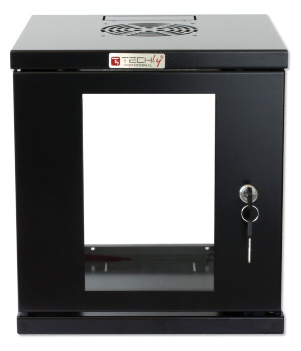 Armadio Rack 10'' a muro 6 unità Nero - immagine 6