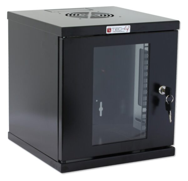 Armadio Rack 10'' a muro 6 unità Nero - immagine 7