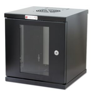 Armadio Rack 10'' a muro 6 unità Nero