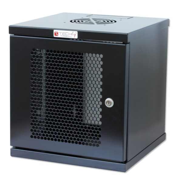 Armadio Rack 10'' a muro 6 unità Porta Grigliata Nero