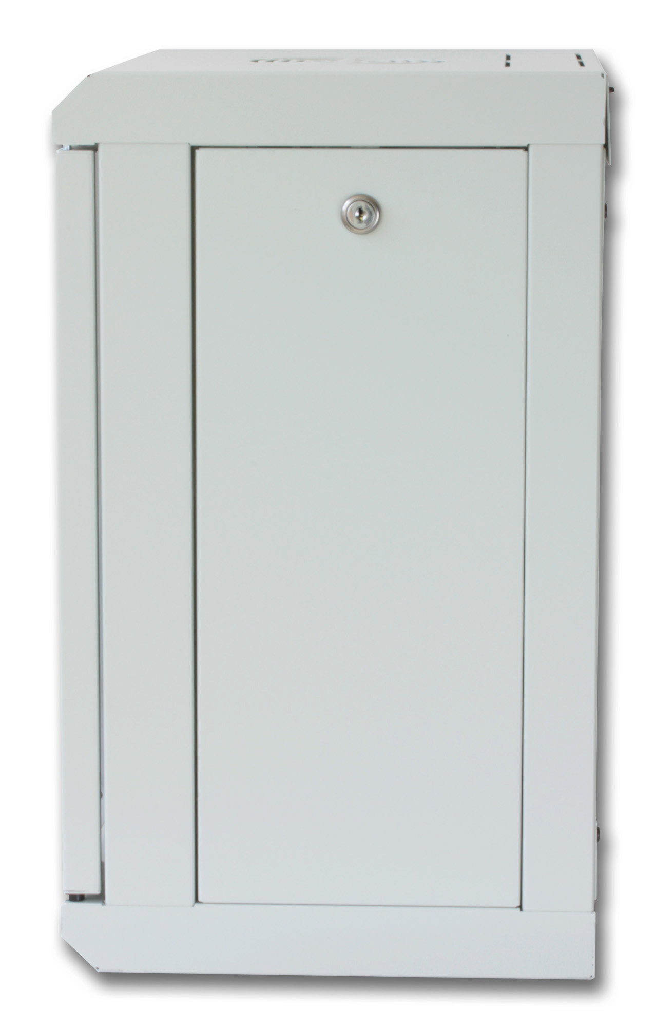 Armadio Rack 10'' a muro 9 unità con pannelli asportabili Grigio prof. 300 mm - immagine 3