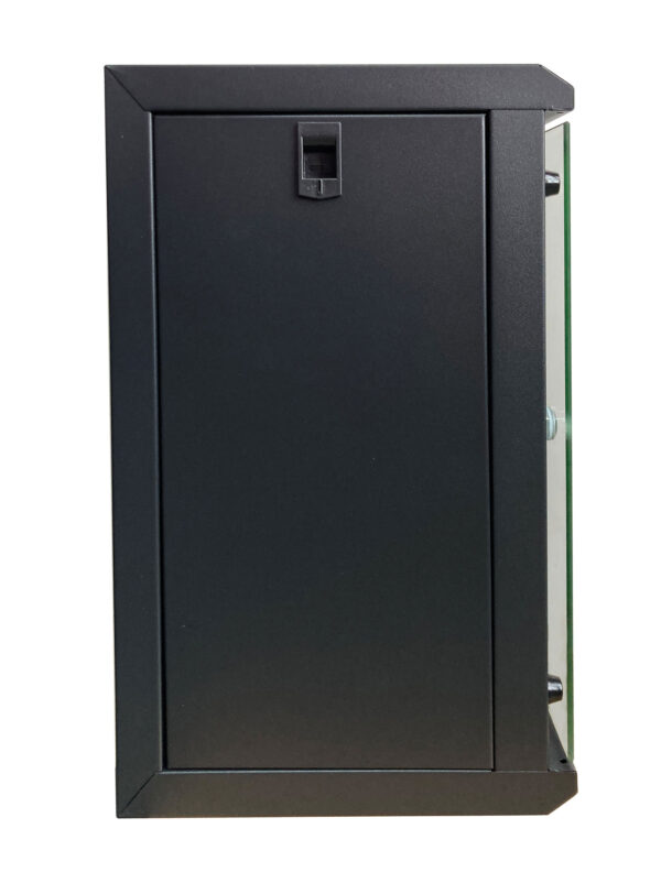 Armadio Rack 10'' a Muro 9 Unità Pannelli Asportabili Nero - immagine 2