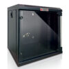 Armadio Rack 10'' a Muro 9 Unità Pannelli Asportabili Nero