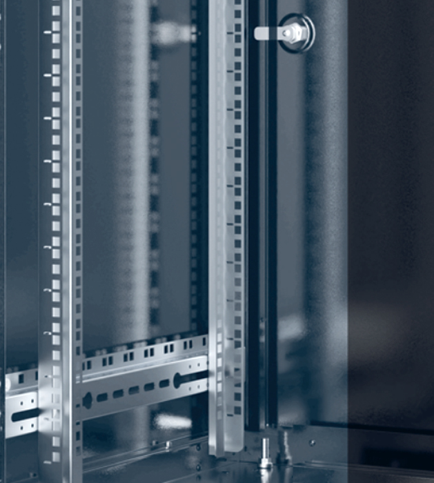 Armadio Rack 19'' 600x600 12 Unità Nero serie Easynet - immagine 5