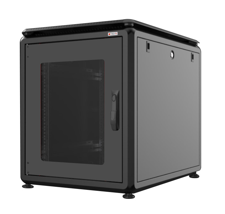 Armadio Rack 19'' 600x800 12 Unità Nero da sotto-scrivania serie Evolution