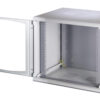 Armadio Rack 19'' a muro 10 unità sezione unica prof. 500mm Nero - immagine 8