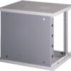 Armadio Rack 19'' a muro 10 unità sezione unica prof. 500mm Nero - immagine 10