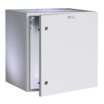 Armadio Rack 19'' a muro 10U grigio IP65 porta cieca prof. 400 mm