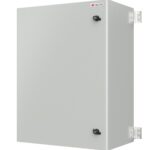 Armadio Rack 19'' a muro 10U grigio IP65 porta cieca prof. 400 mm