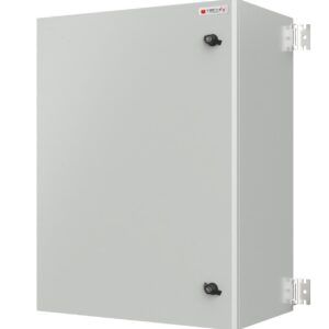 Armadio Rack 19'' a muro 10U grigio IP65 porta cieca prof. 400 mm
