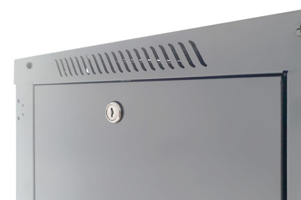 Armadio Rack 19'' a Muro 12 Unità P.600 mm Flat Pack Grigio - immagine 8