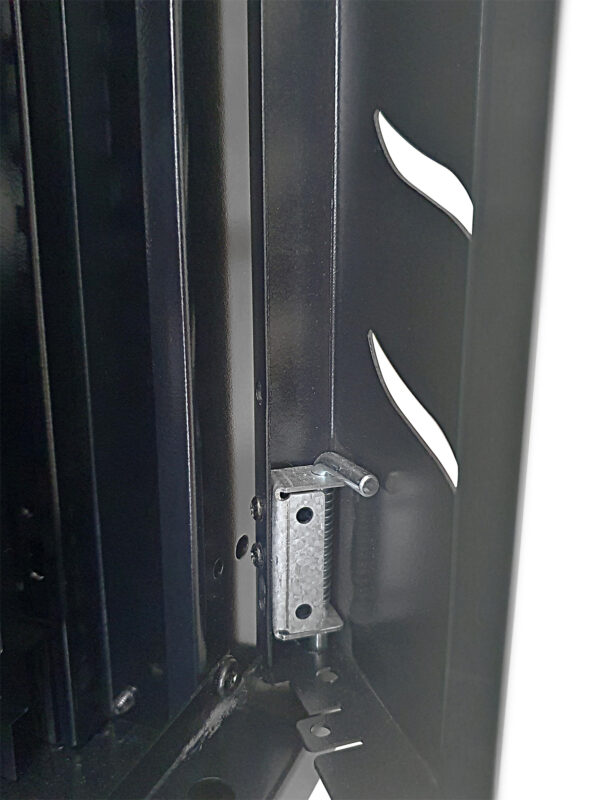 Armadio Rack 19'' a Muro 12 Unità P.600 mm Flat Pack Nero - immagine 7