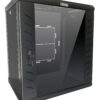 Armadio Rack 19'' a Muro 12 Unità P.600 mm Flat Pack Nero - immagine 4