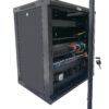Armadio Rack 19'' a Muro 12 Unità P.600 mm Flat Pack Nero - immagine 3