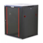 Armadio Rack 19'' a muro 12 unit&agrave; sezione unica prof. 450mm Nero