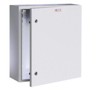 Armadio Rack 19'' a muro 13U grigio IP65 porta cieca prof. 200mm