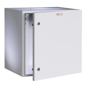 Armadio Rack 19'' a muro 13U grigio IP65 porta cieca prof. 400 mm