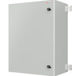 Armadio Rack 19'' a muro 13U grigio IP65 porta cieca prof. 400 mm