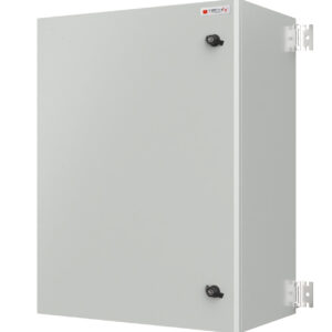 Armadio Rack 19'' a muro 13U grigio IP65 porta cieca prof. 400 mm