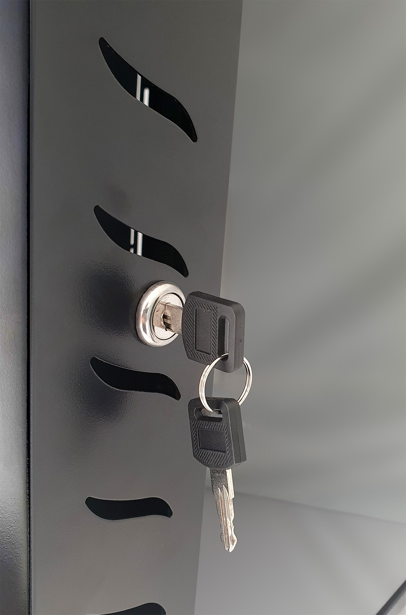 Armadio Rack 19'' a Muro 15 Unità P.600 mm Flat Pack Nero - immagine 5