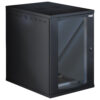 Armadio Rack 19'' a Muro 16U P 800mm L 600mm Porta Vetro Nero