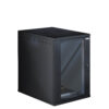 Armadio Rack 19'' a Muro 16U P 800mm L 600mm Porta Vetro Nero - immagine 4