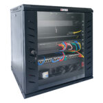Armadio Rack 19'' a Muro 20 Unit&agrave; P.600 mm Flat Pack Nero