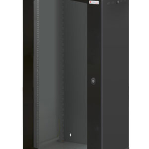 Armadio Rack 19'' a muro 22 unità sezione unica prof. 600mm Nero