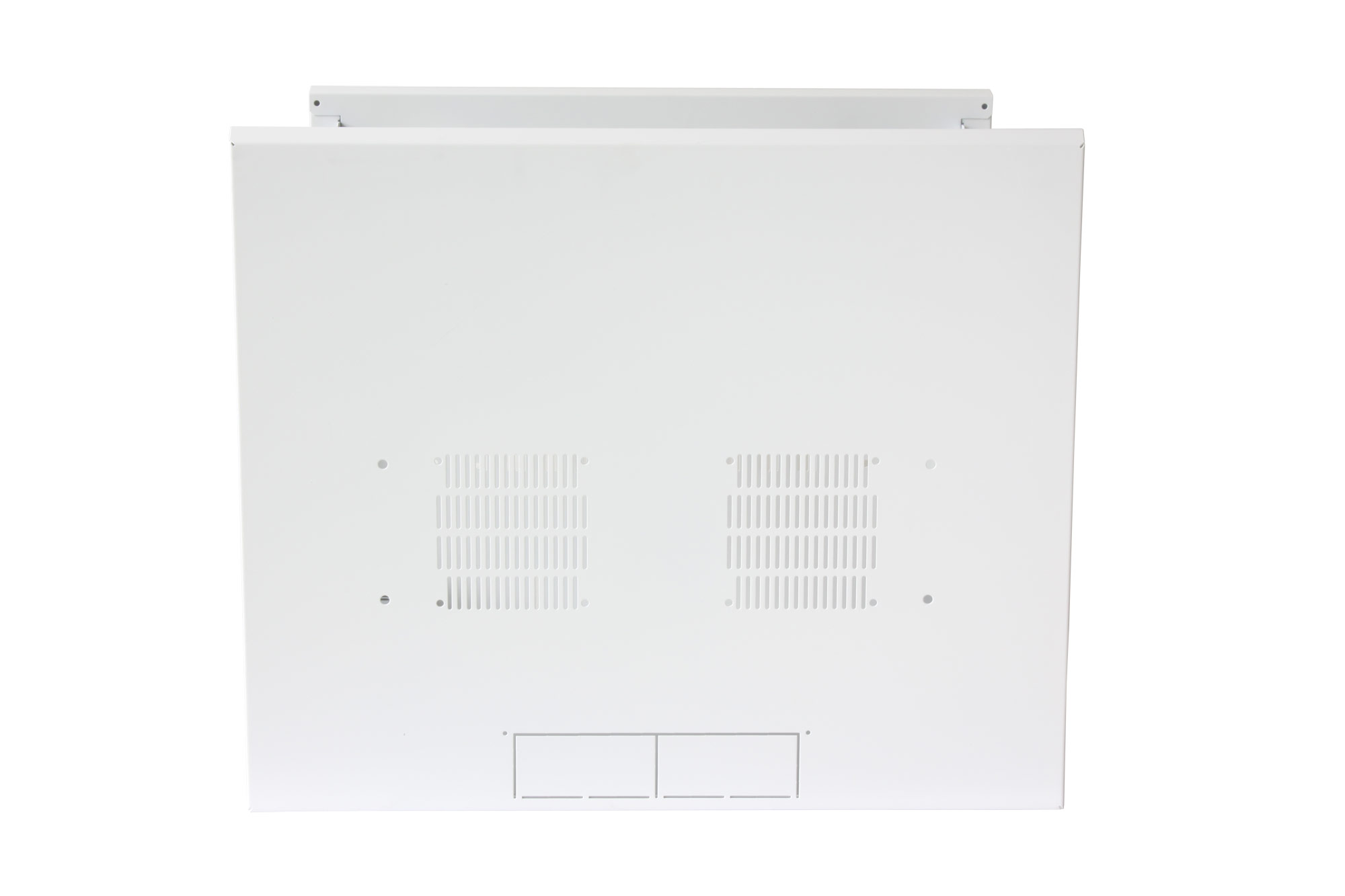 Armadio Rack 19'' a muro 22U sezione unica P 600mm Porta Grigliata Bianco - immagine 2