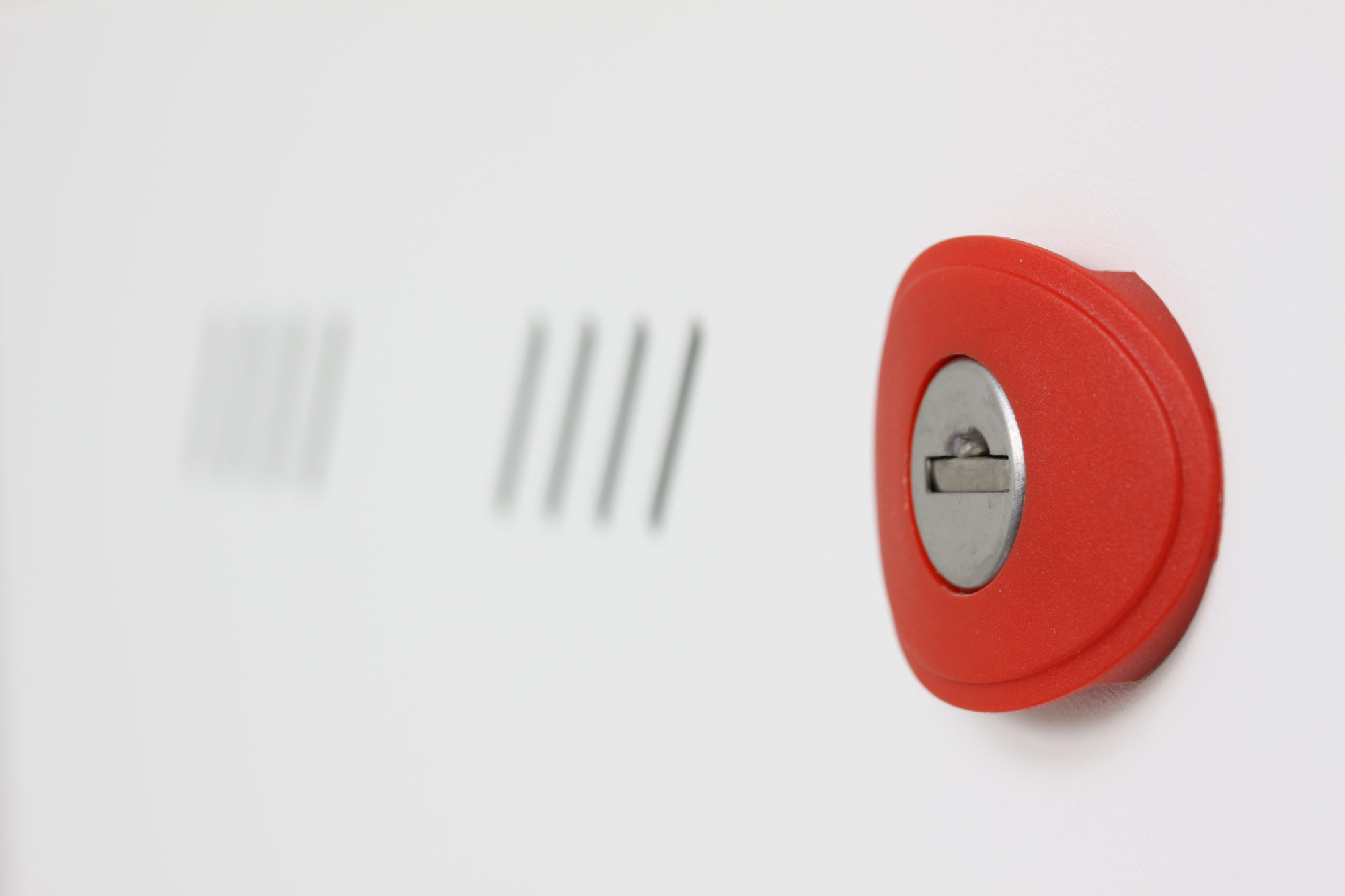 Armadio Rack 19'' a muro 22U sezione unica P 600mm Porta Grigliata Bianco - immagine 3