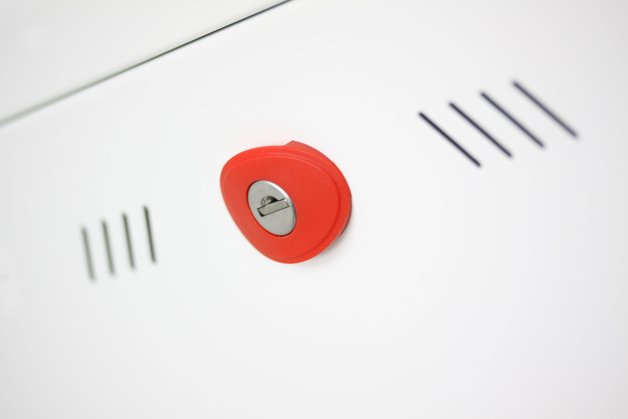 Armadio Rack 19'' a muro 22U sezione unica P 600mm Porta Grigliata Bianco - immagine 4