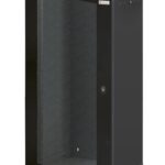 Armadio Rack 19'' a muro 22U sezione unica P 600mm Porta Grigliata Nero
