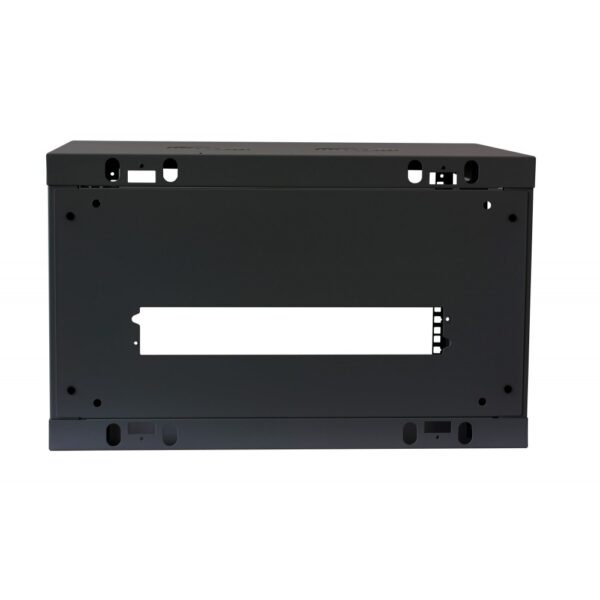 Armadio Rack 19'' a muro 6 unità sezione unica profondità 450mm Nero - immagine 5