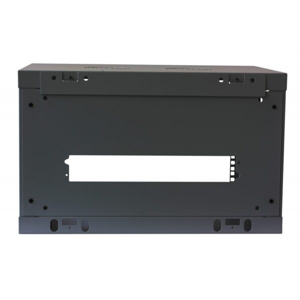 Armadio Rack 19'' a muro 6 unità sezione unica profondità 450mm Nero - immagine 6