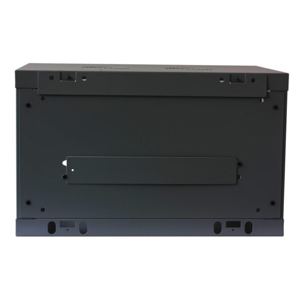 Armadio Rack 19'' a muro 6 unità sezione unica profondità 450mm Nero - immagine 7