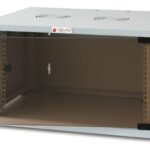 Armadio Rack 19'' a Muro 6U prof. 450 Grigio Assemblato