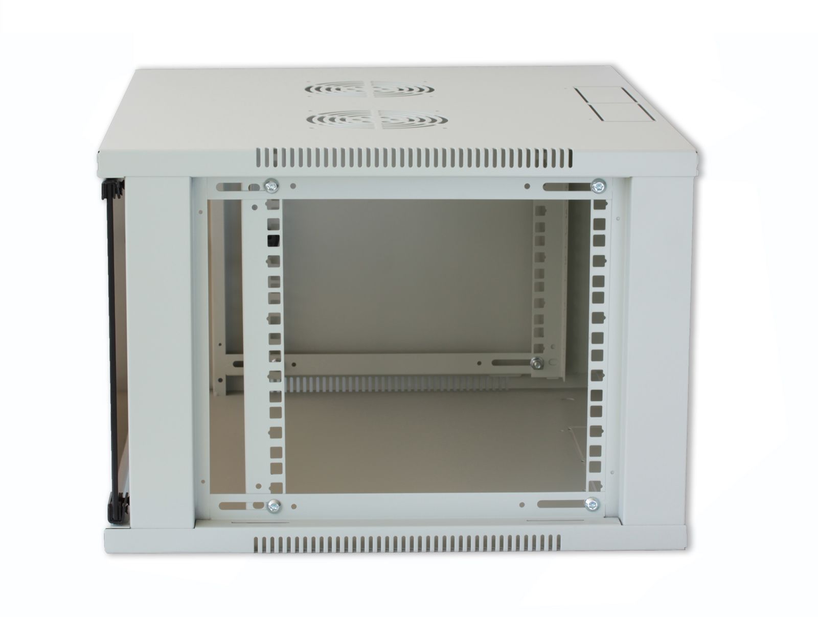 Armadio Rack 19'' a Muro 6U prof. 450 Grigio Assemblato - immagine 2