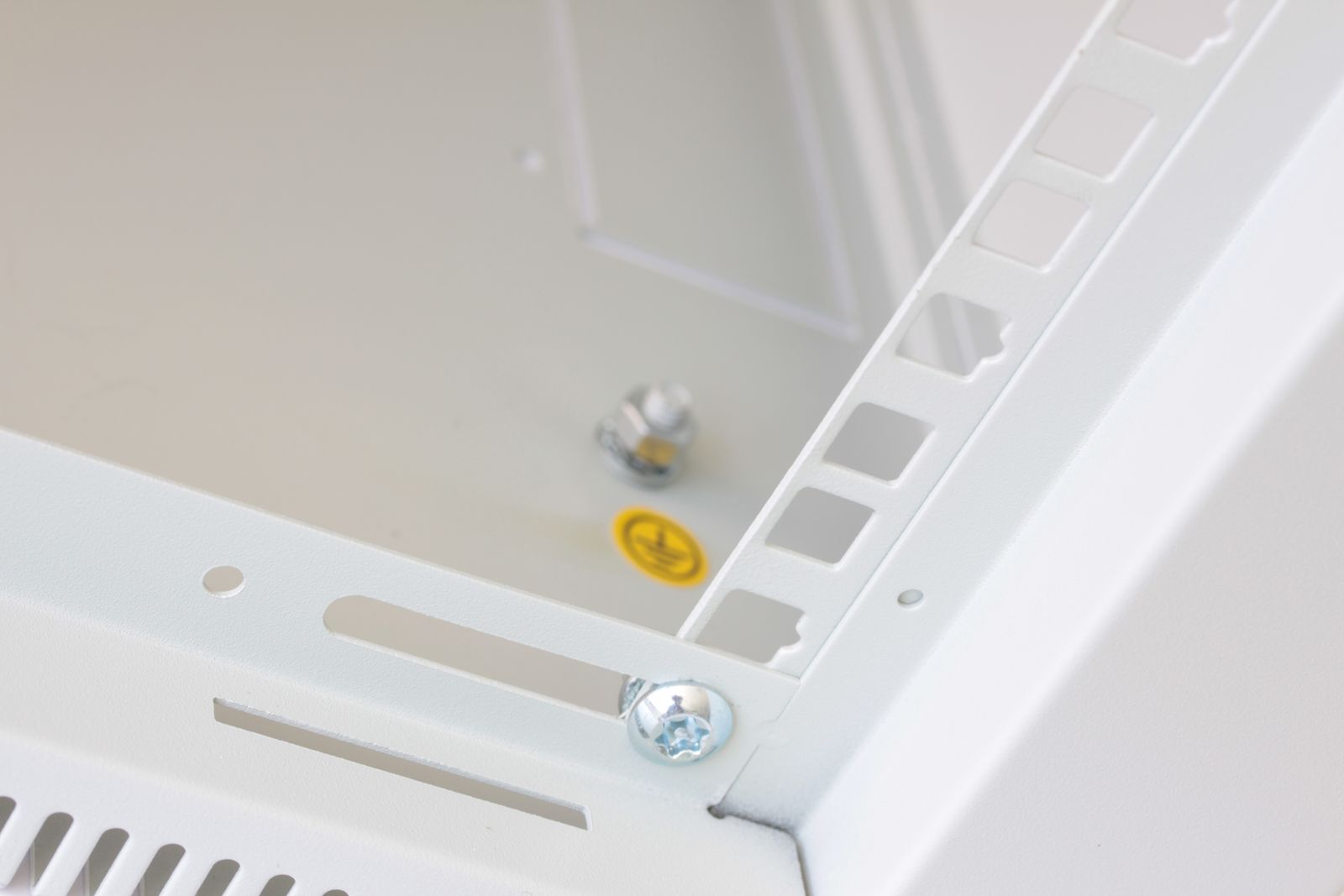 Armadio Rack 19'' a Muro 6U prof. 450 Grigio Assemblato - immagine 4