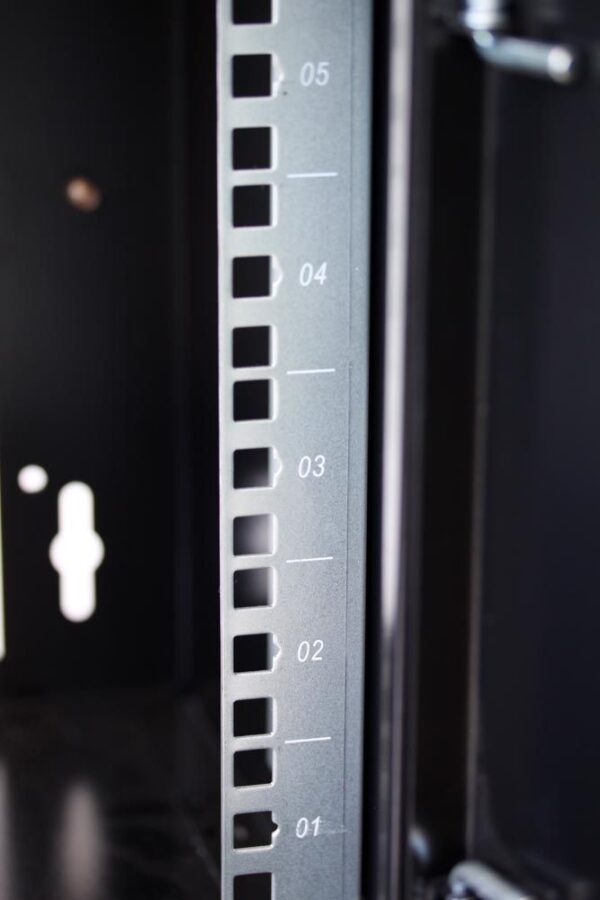 Armadio Rack 19'' a Muro 6U prof. 450 Grigio Assemblato - immagine 5
