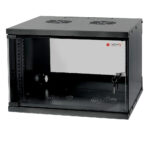 Armadio Rack 19'' a Muro 6U prof. 450 Nero Assemblato