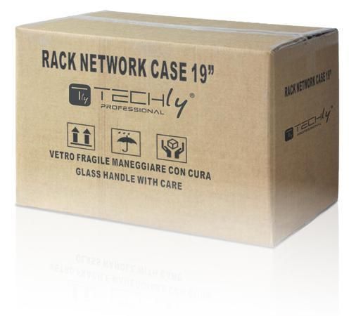 Armadio Rack 19'' a Muro 9U prof. 450 Nero Assemblato - immagine 2