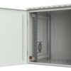 Armadio Rack 19'' a Parete 12U Grigio IP55 Porta Cieca prof. 600 mm - immagine 2