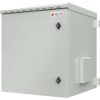 Armadio Rack 19'' a Parete 12U Grigio IP55 Porta Cieca prof. 600 mm