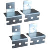 Armadio Rack 19'' a Parete 16U Grigio IP55 Porta Cieca prof. 450 mm - immagine 5