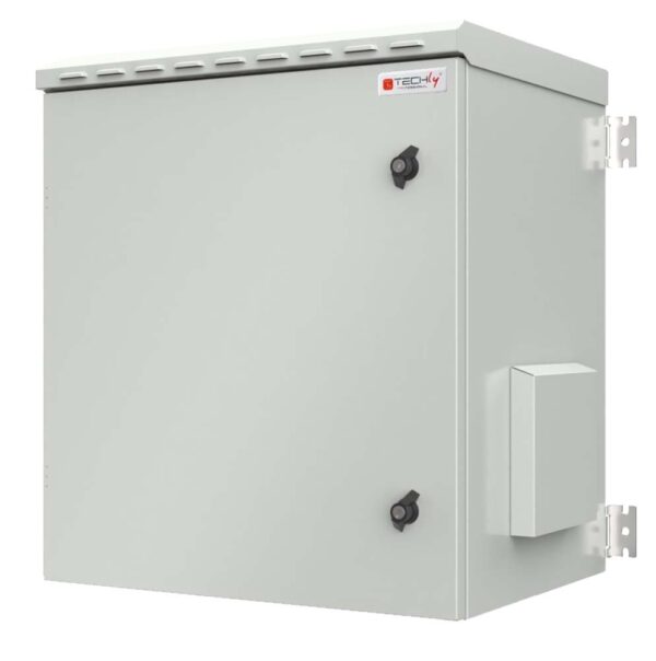 Armadio Rack 19'' a Parete 16U Grigio IP55 Porta Cieca prof. 450 mm