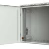 Armadio Rack 19'' a Parete 16U Grigio IP55 Porta Cieca prof. 450 mm - immagine 2