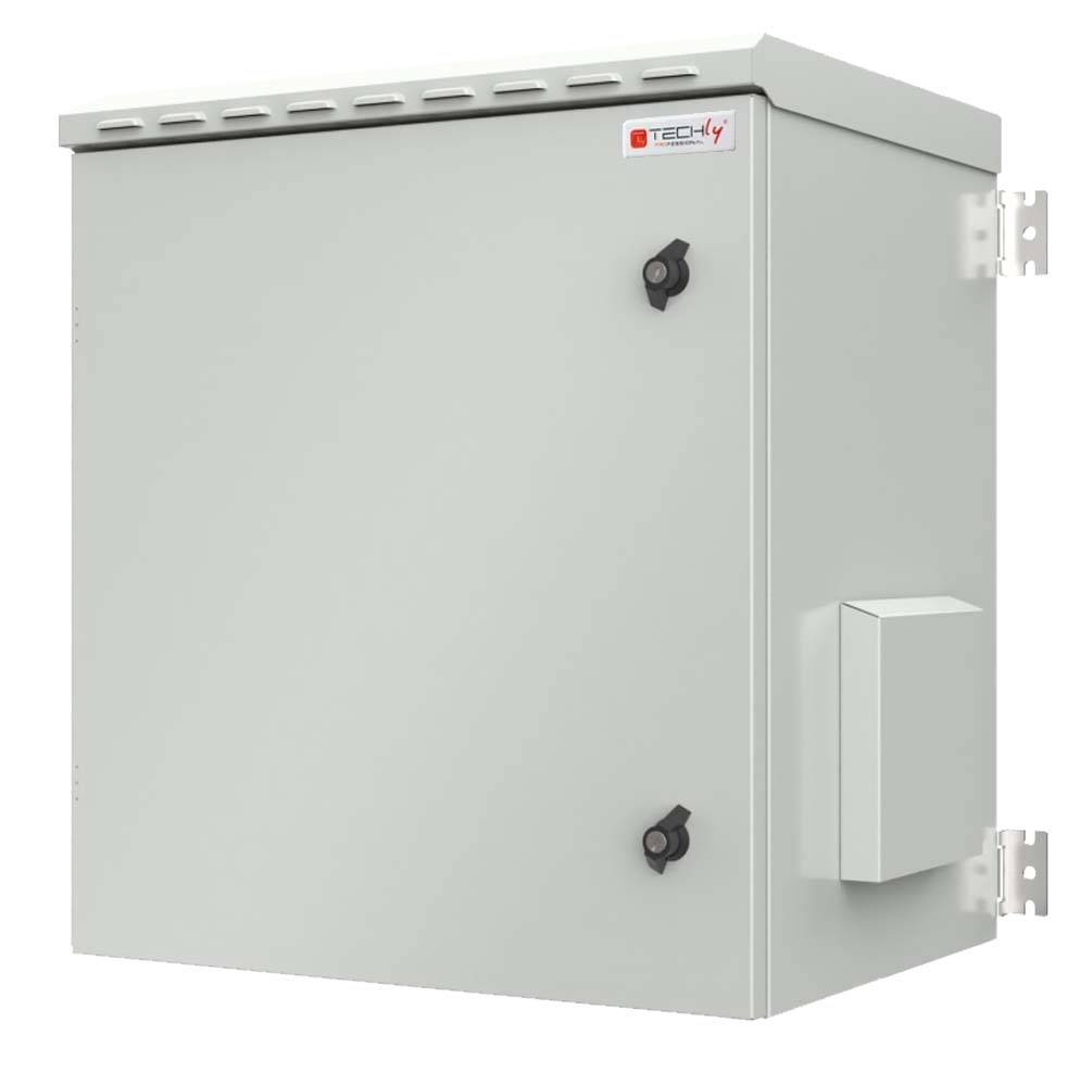 Armadio Rack 19'' a Parete 7U Grigio IP55 Porta Cieca prof. 450 mm