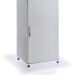 Armadio rack 19'' a pavimento 25U grigio IP55 porta cieca prof. 600 mm