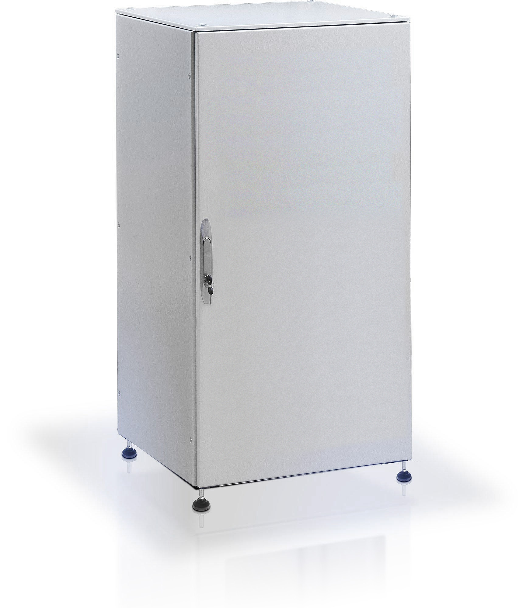 Armadio rack 19'' a pavimento 42U grigio IP55 porta cieca prof. 600 mm