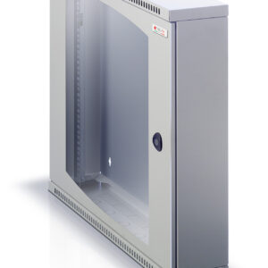 Armadio Rack 19'' Flat a muro p.15cm 6 unità sezione unica Grigio